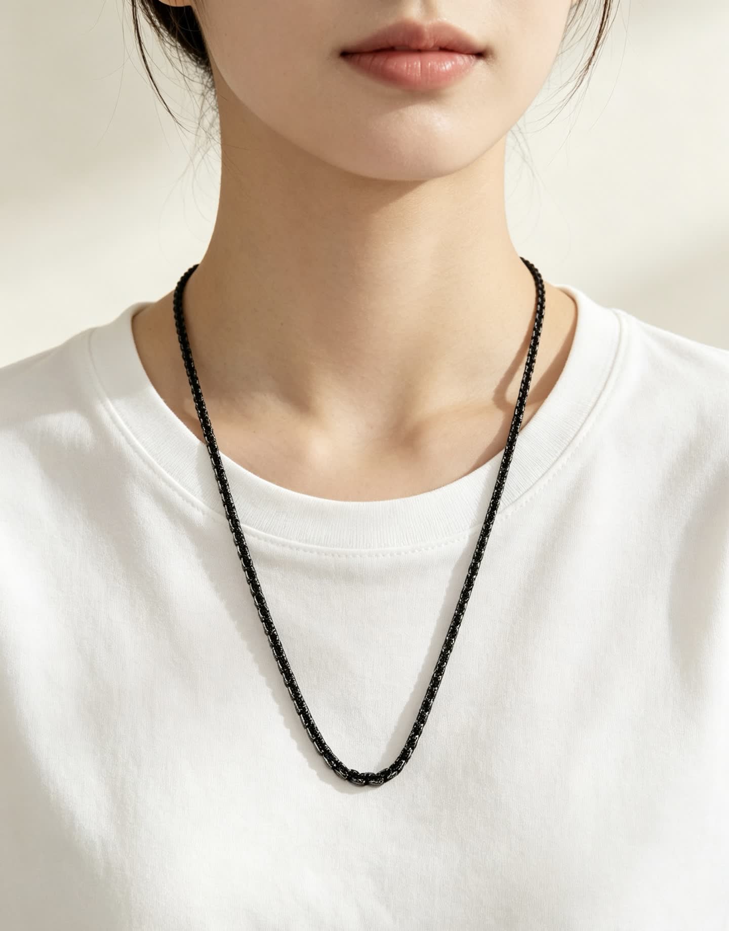 Louis Vuitton Black Beaded Necklace